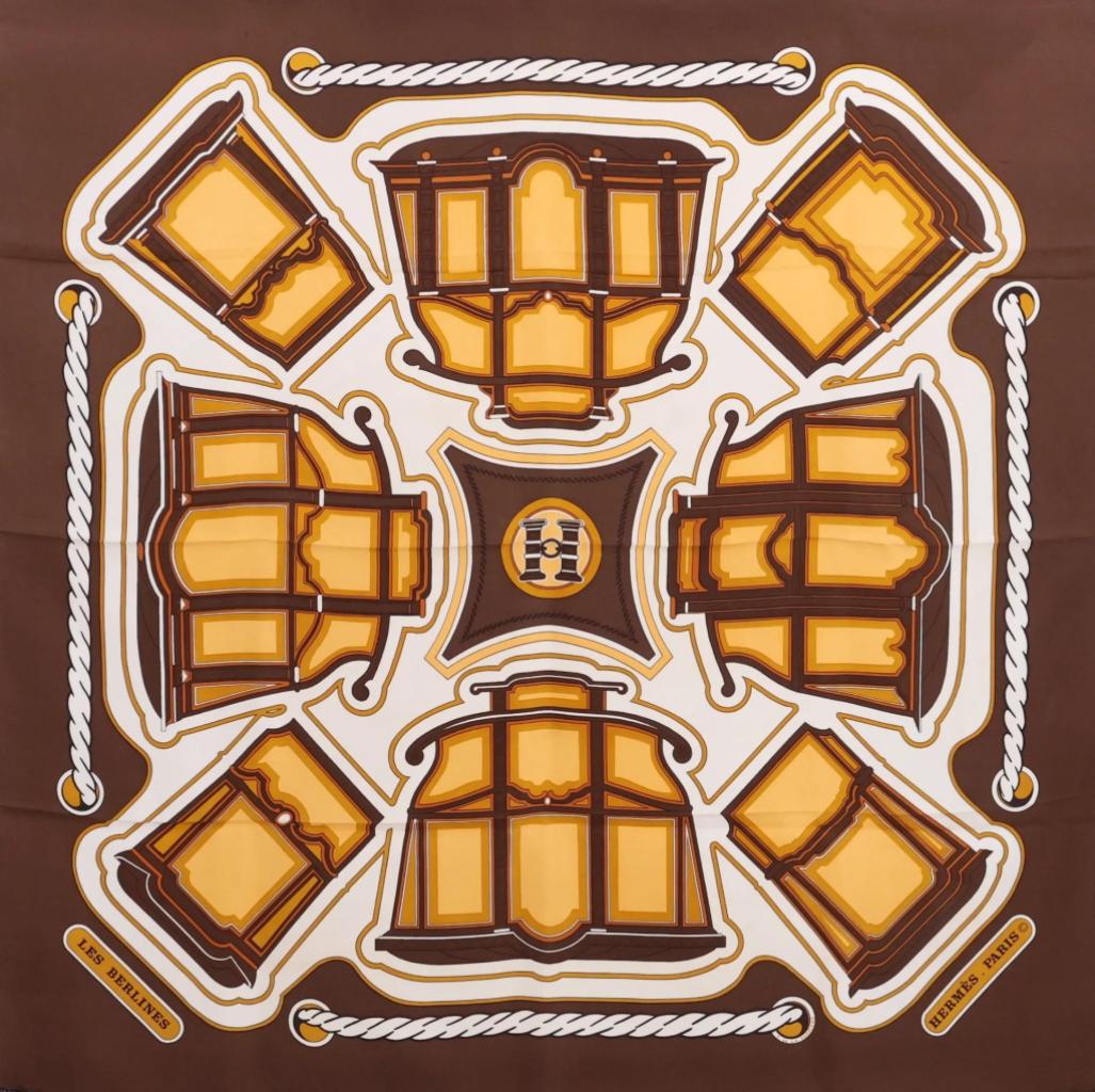Expertise HERMES PARIS - Carré en twill de soie titré les berlines - Artemis Estimations