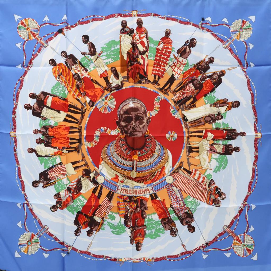 Expertise HERMES Perles du Kenya, signé Dimitri R. - Artemis Estimations