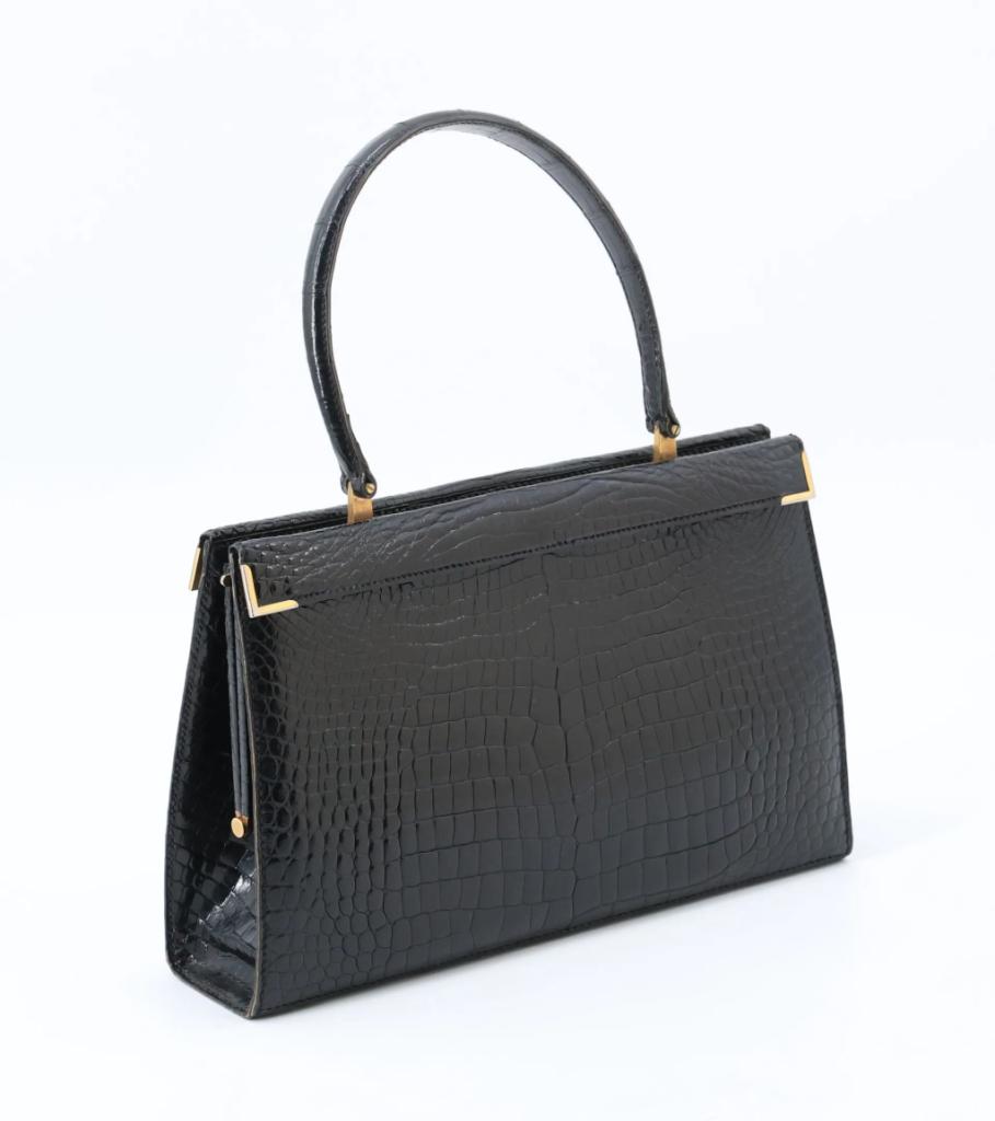 Expertise LANCEL PARIS - Sac en cuir noir imitation croco - Artemis Estimations
