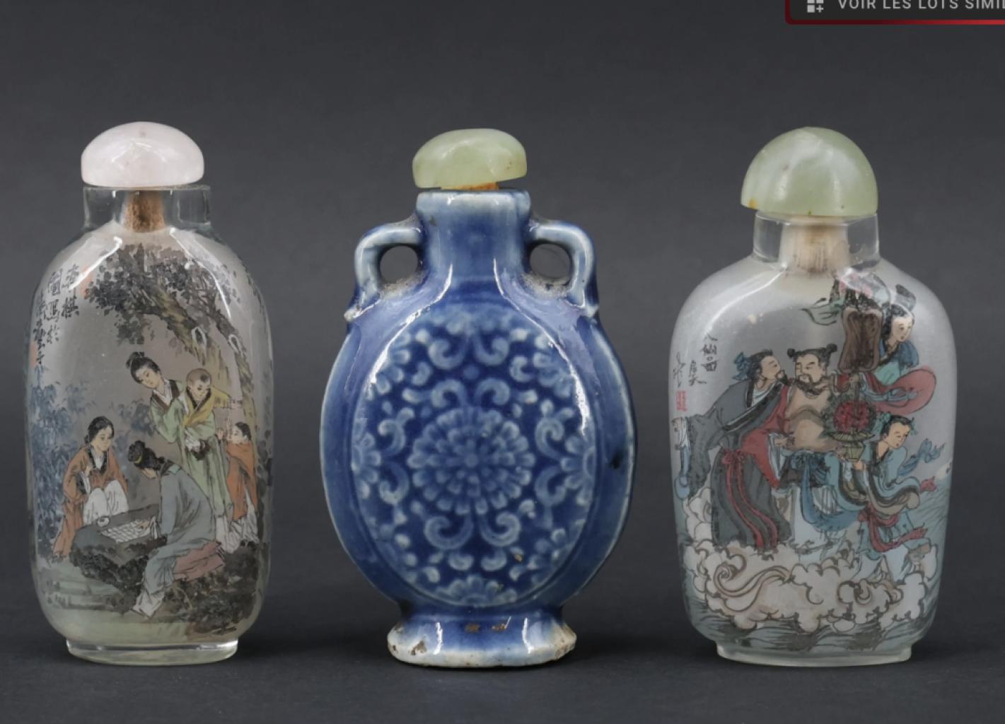 Expertise 3 tabatières Chine - Artemis Estimations