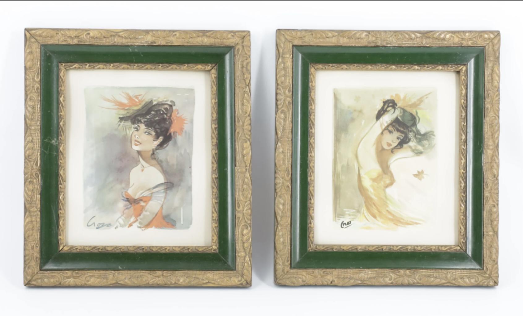 Expertise Lot de 2 Femmes au chapeau - Artemis Estimations