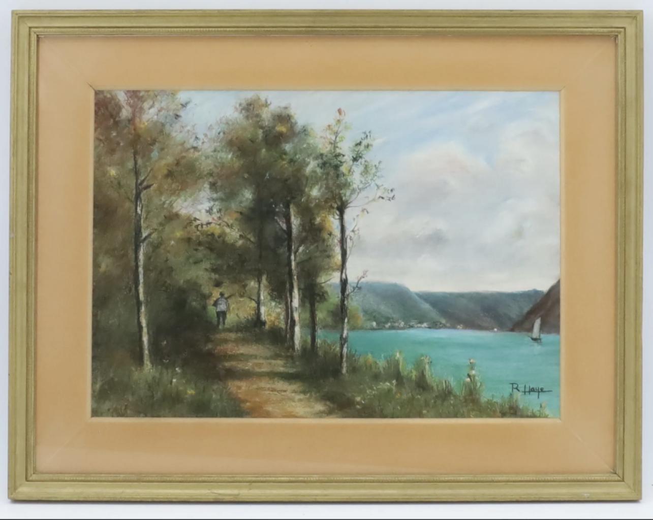 Expertise Pastel Bord de lac - Artemis Estimations