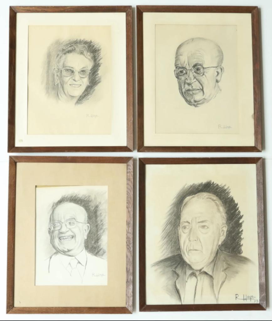 Expertise Suite de quatre pastels: Portraits - Artemis Estimations