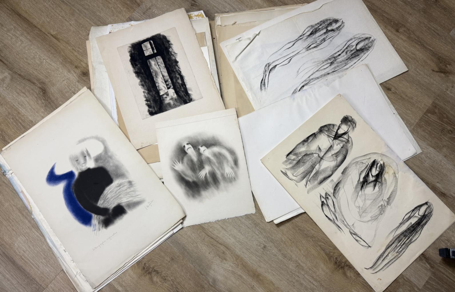 Expertise Michel Hertz, carton de lithographies et dessins - Artemis Estimations