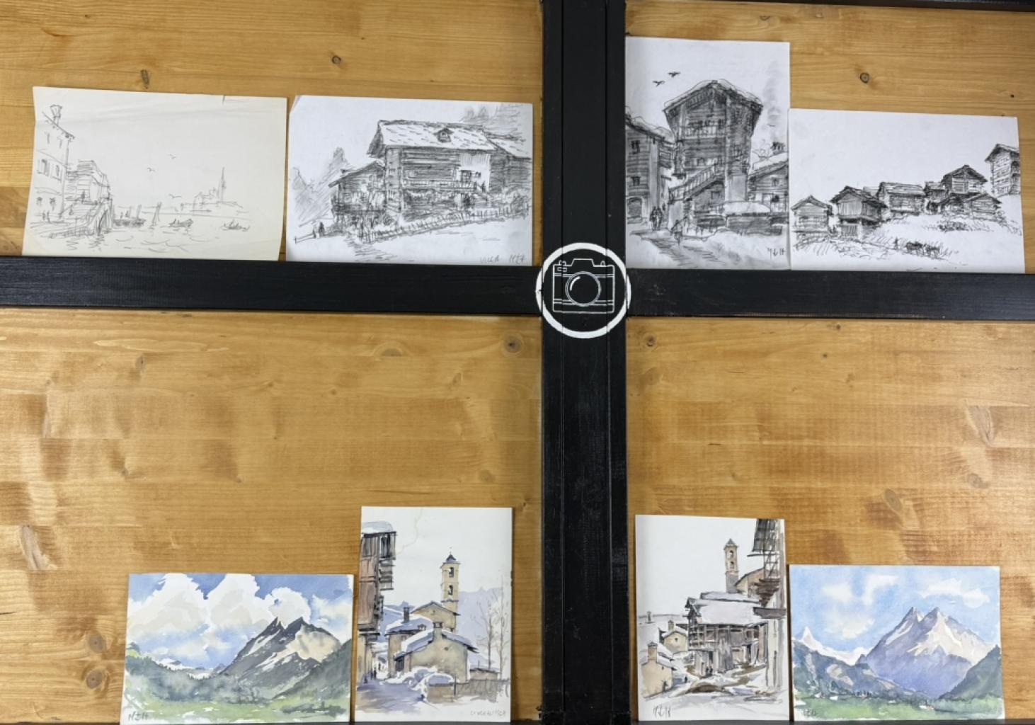 Expertise Michel Hertz, lot de dessins de montagne - Artemis Estimations
