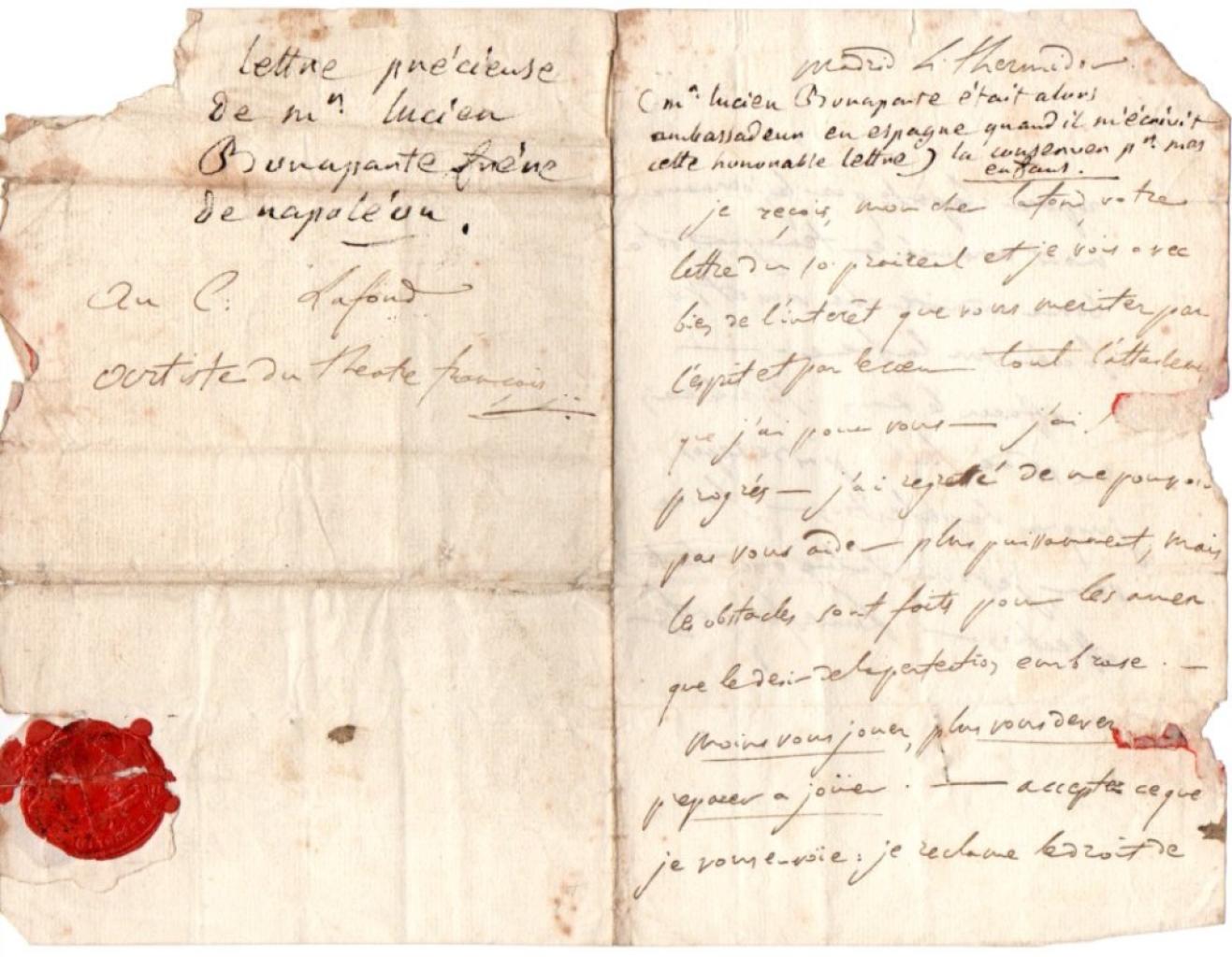 Expertise Lucien BONAPARTE à Pierre LAFON - Artemis Estimations