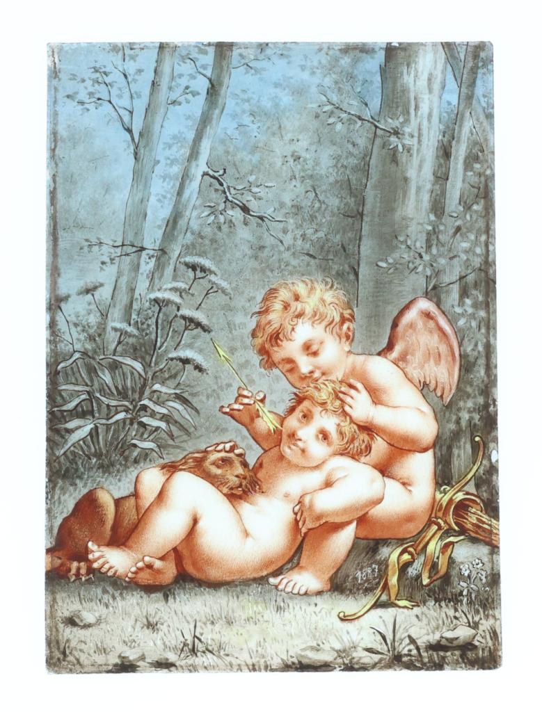 Expertise Décors peint de deux Amours - Artemis Estimations