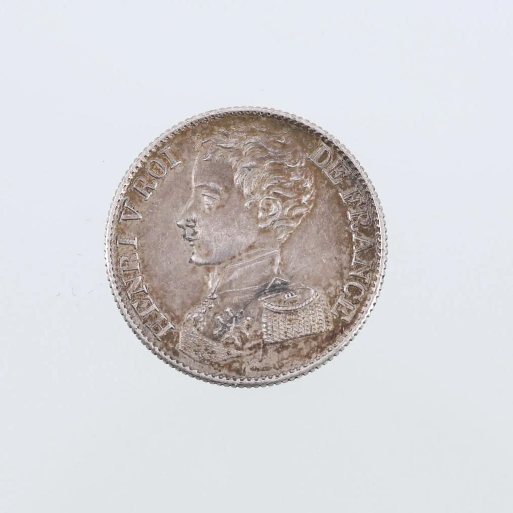 Expertise Monnaie en argent de 1 franc et Henri V Prétendant - Artemis Estimations