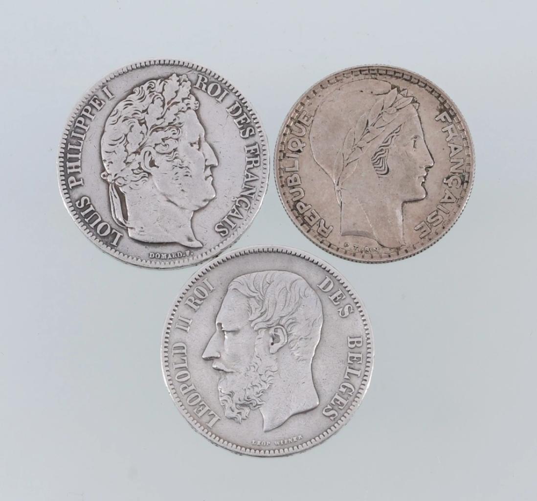 Expertise Louis Philippe - Léopold II (France et Belgique) - Lot de deux monnaies en argent - Artemis Estimations